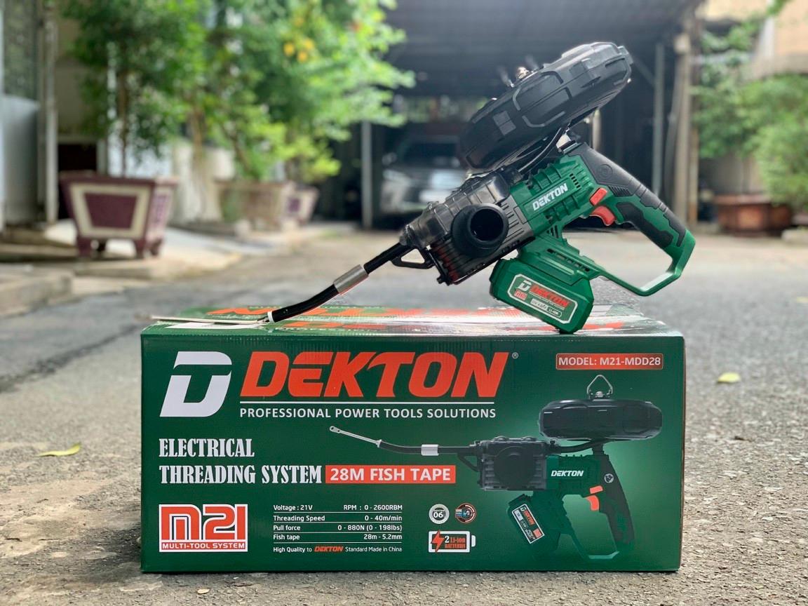 MÁY ĐI DÂY ĐIỆN ÂM TƯỜNG DÙNG PIN 21V DEKTON M21-MDD28 - HÀNG CHÍNH HÃNG