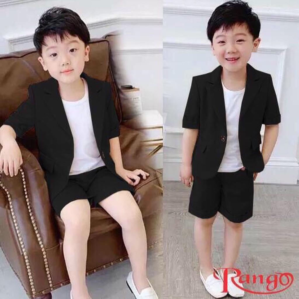 Bộ vest bé trai đi chơi đi tiệc 3 món như hình hàng cao cấp VNXK