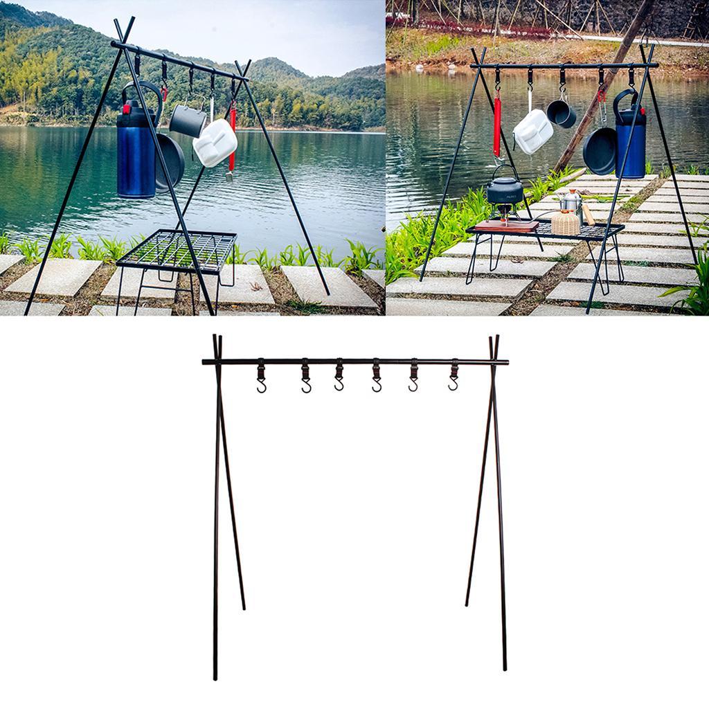 Triangle Hanging Rack Aluminum Alloy Outdoor Camping Travel Shelf Hanger