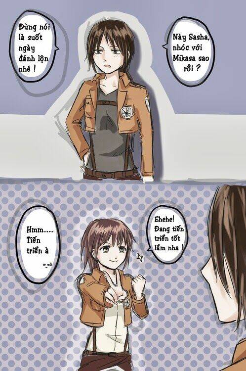 đại chiến titan - doujinshi về các cô gái chapter 49 1