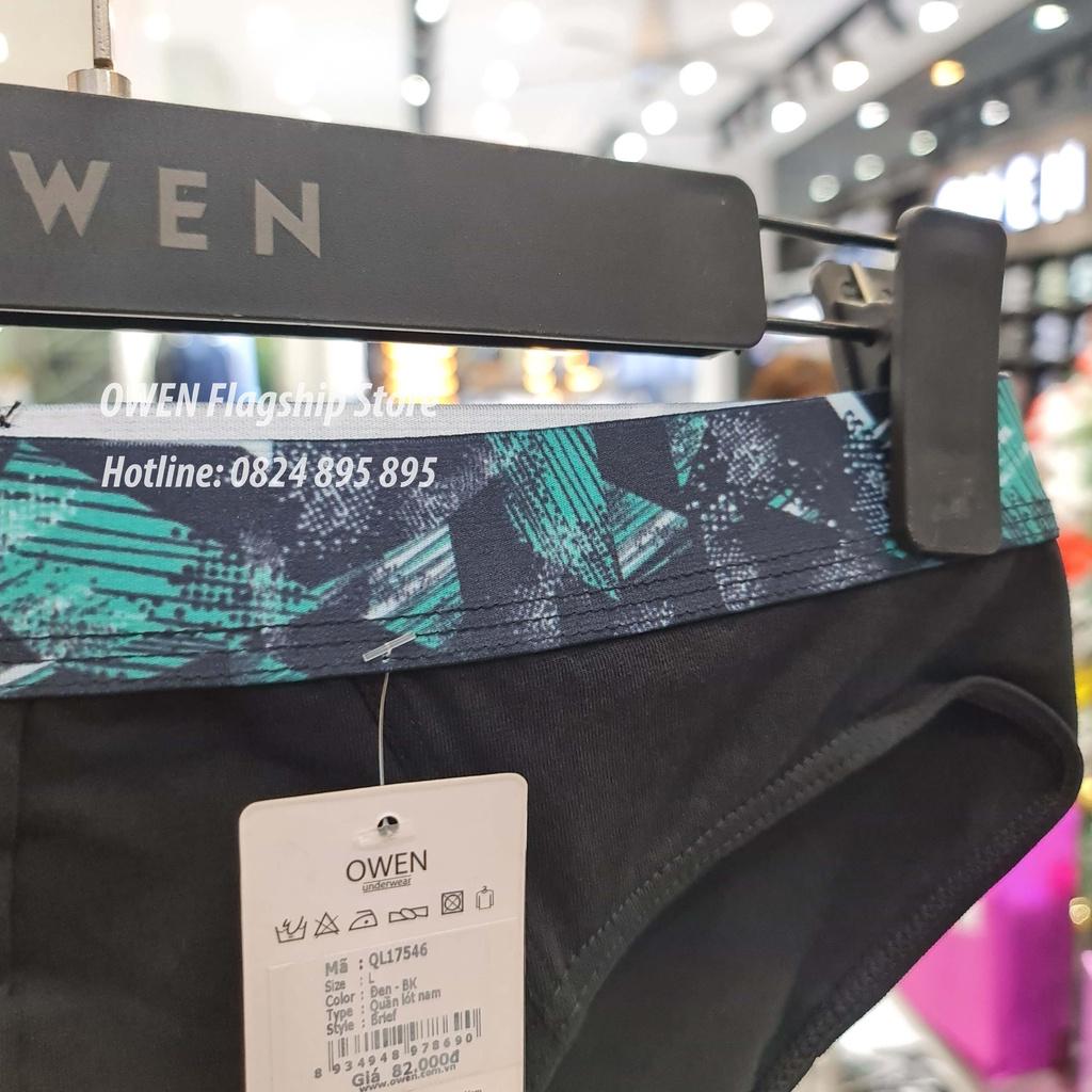 OWEN - Quần lót brief nam - mã QL17546 xám đen; QL17546 đen