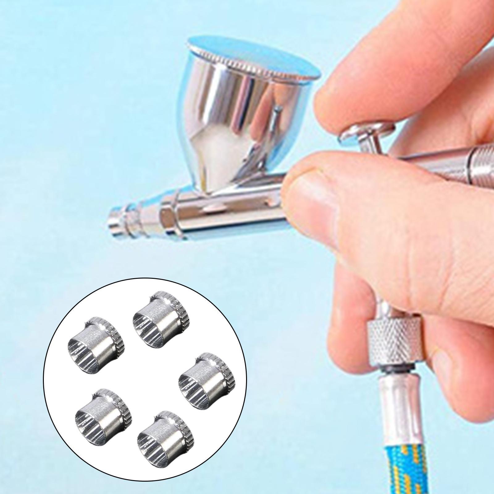 5Pcs Spray Tips Cover Nozzle Caps Durable Airbrush Caps Dust Cap for Painting Airbrush Sprayer Makeup Nail art cakes decorating