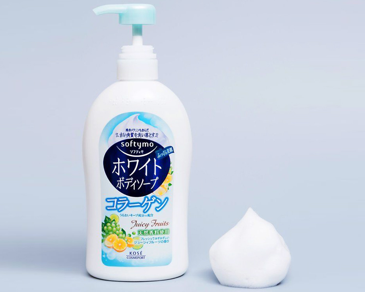 Sữa Tắm Dưỡng Ẩm Săn Chắc Da Kosé Softymo White Body Soap - Juicy Fruits (600ml)