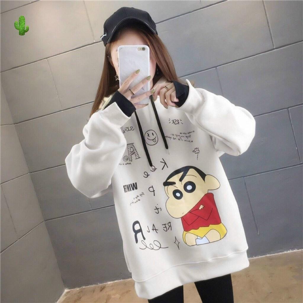 áo khoác hodie nữ form rộng unisex kee ngộ nghĩnh chất cao cấp ấm áp chiều thu PC9