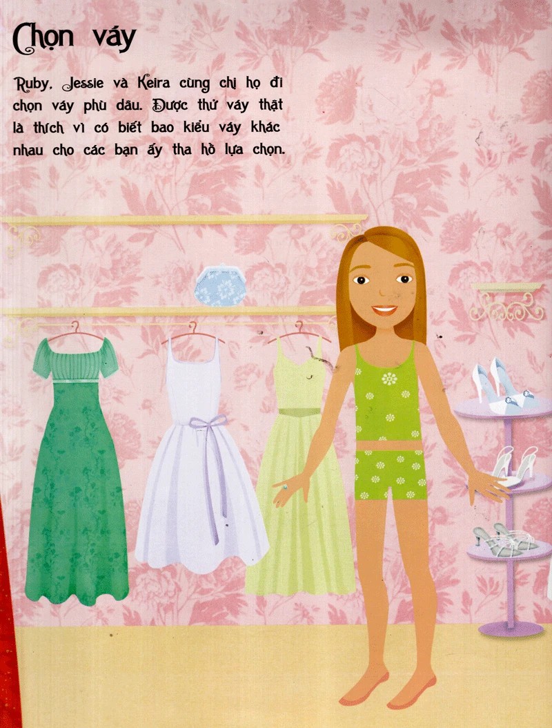 Sách Dán Hình Sáng Tạo Trang Phục Búp Bê - Phù Dâu Xinh Đẹp