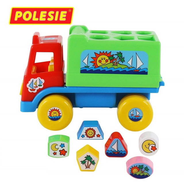 Xe tải thả khối hình Island - đồ chơi Polesie Toys