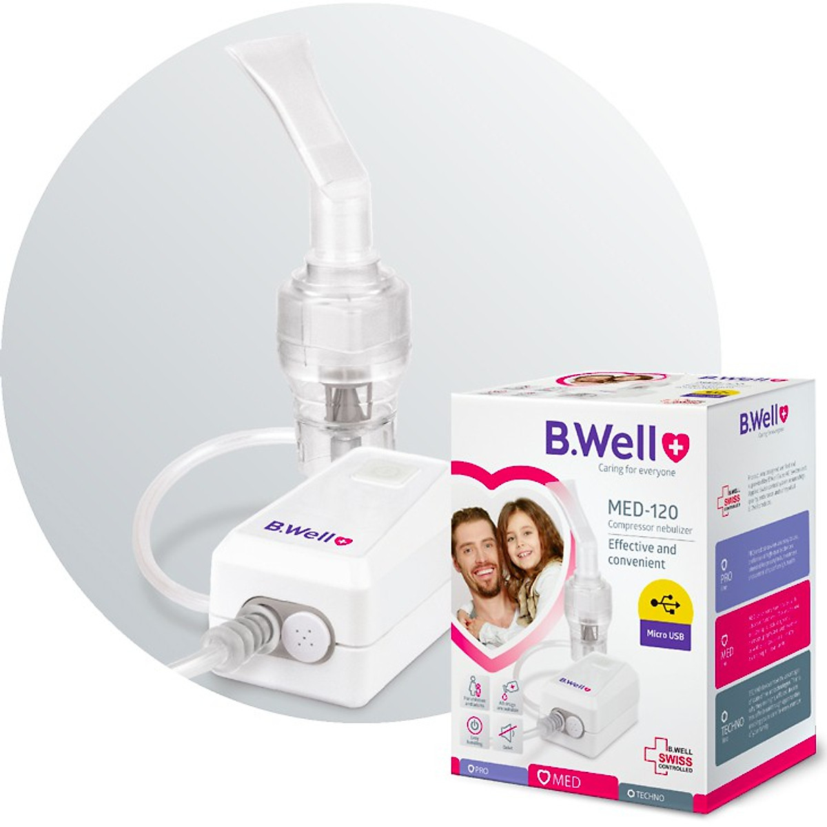 Máy xông mũi họng B.Well Swiss MED-120