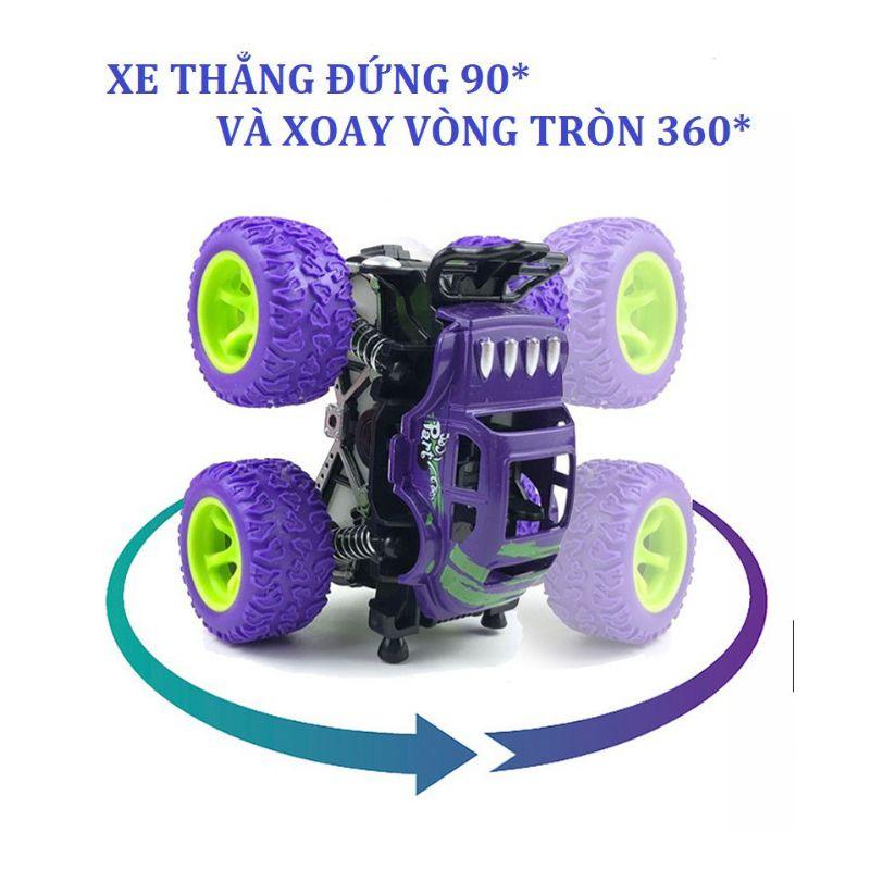 Ô tô đồ địa hình chạy đà bánh to, xe quán tính nhiều màu sắc