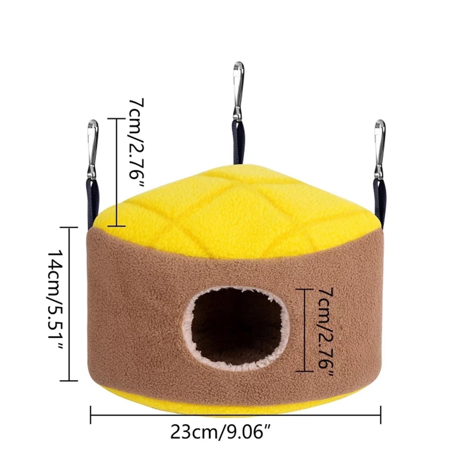 Sugar Glider Hammock Winter Warm House Thick Fleece Nest for Parrot Squirrel