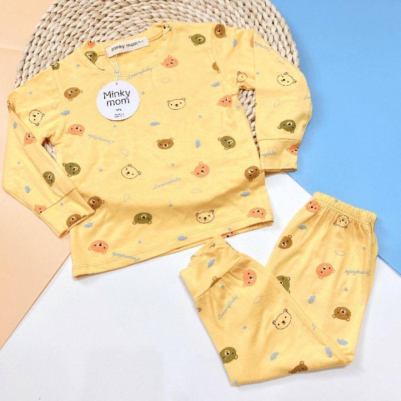 Bộ dài tay họa tiết gấu cho bé