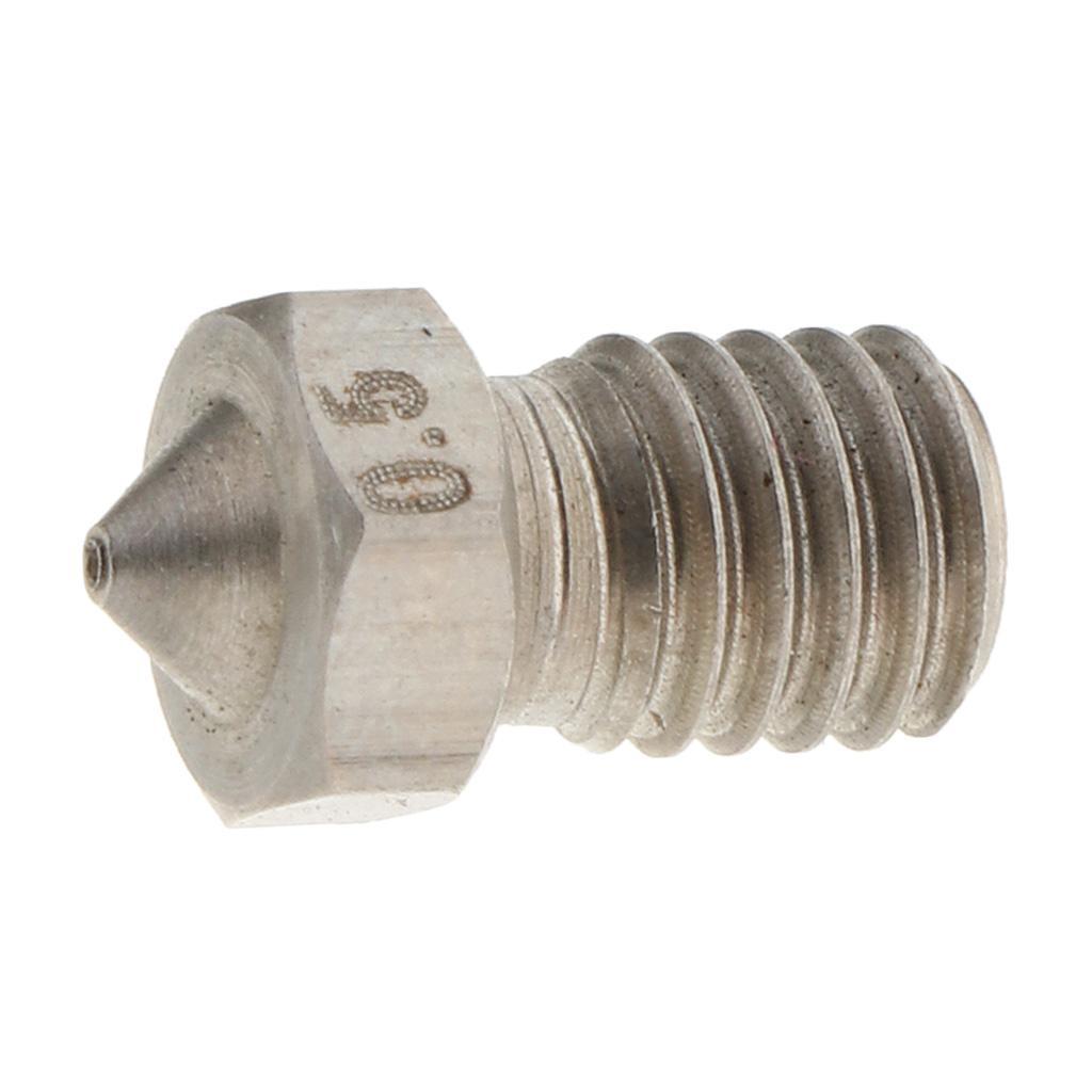 0.5mm 3D Printers Extruder Nozzle Printhead Brass Copper for 1.75mm Filament
