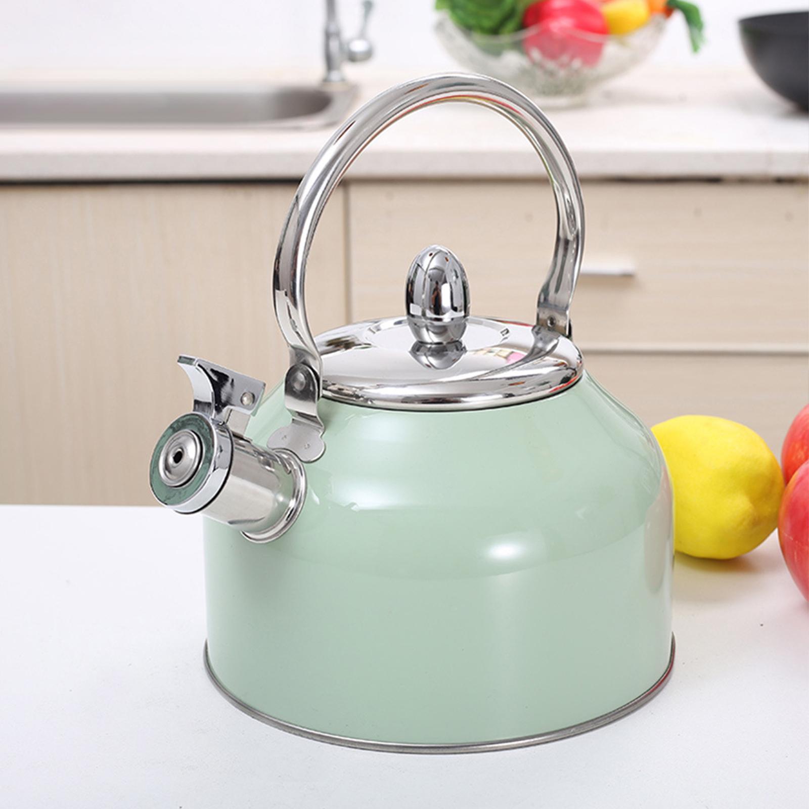 2.5L Stainless Steel Tea Pot Whistle Sound Water Kettle Lightweight