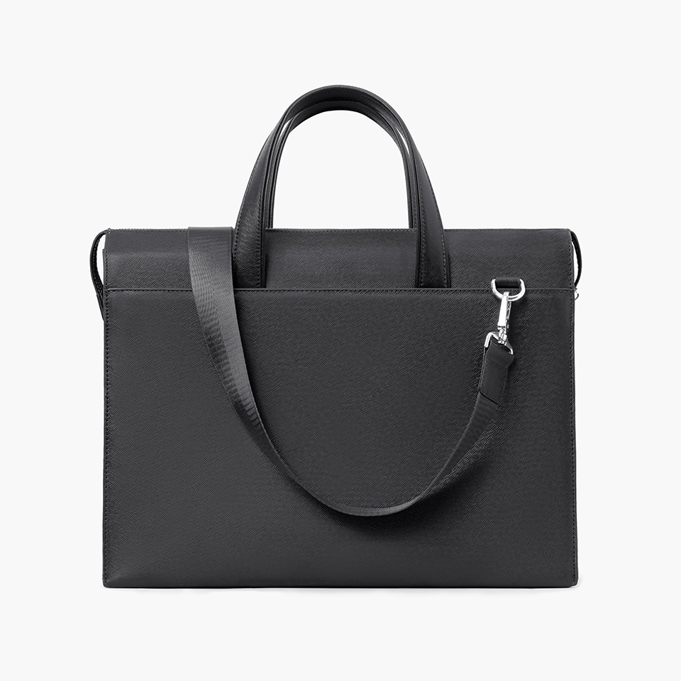 Cặp Da Nam Túi Xách Công Sở GENCE CTS21 Da Bò Khóa Số Cao Cấp Màu Đen