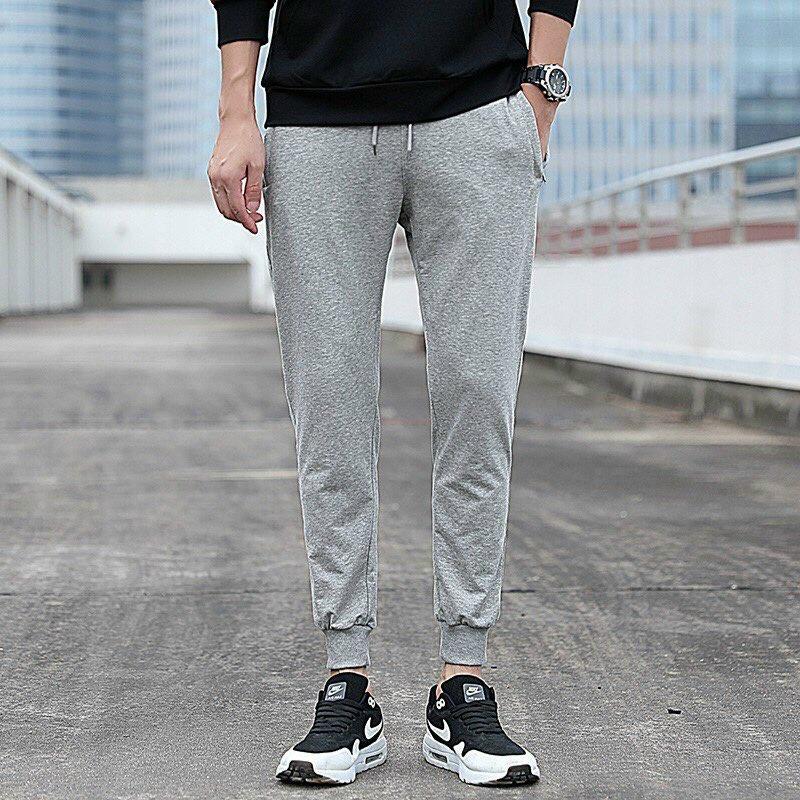 Quần dài thể thao nam nữ unisex vải nỉ thun co giãn đẹp cao cấp mặc nhà phong cách Hàn Quốc