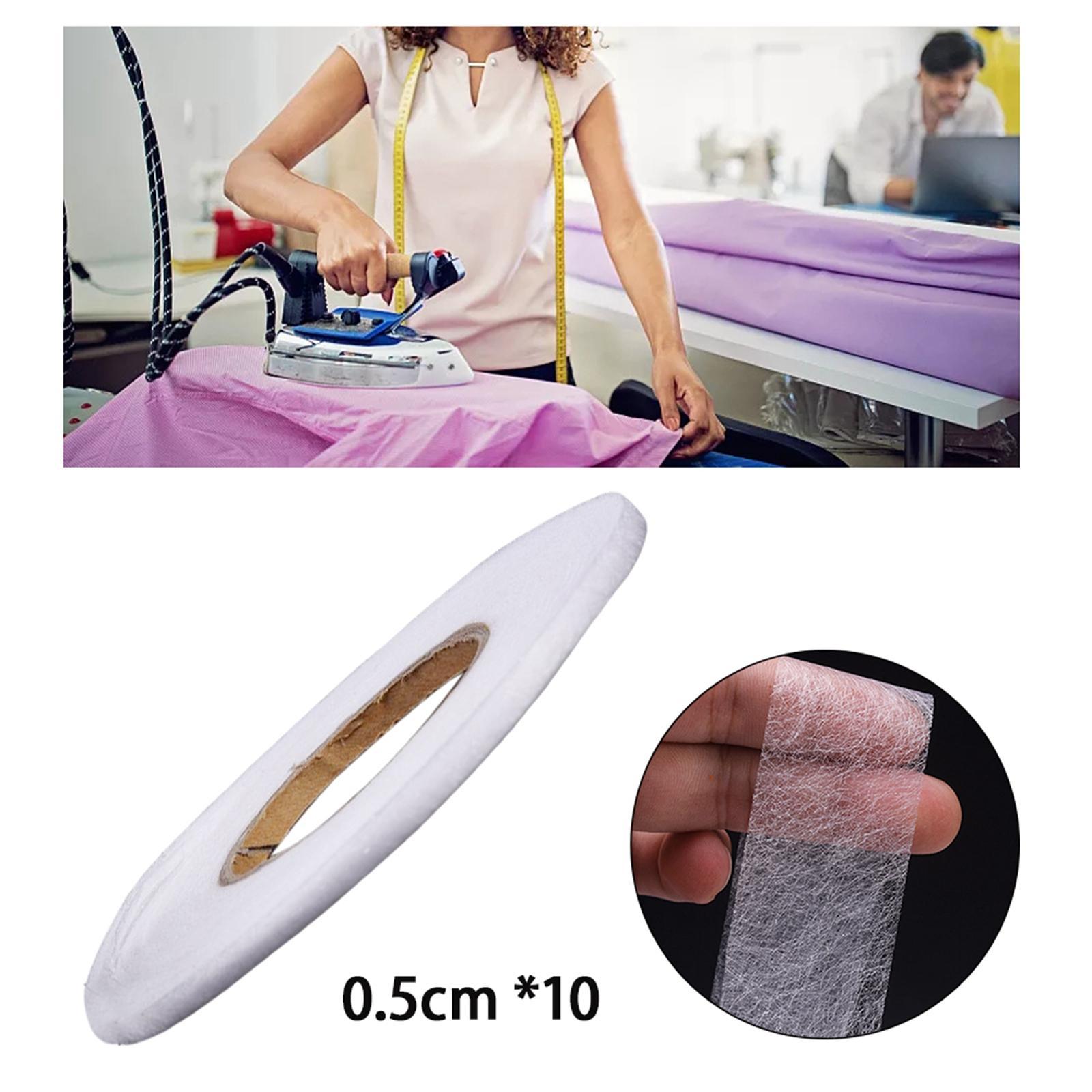 60M Iron On Hemming Tape Long Roll Web Fusible Fabric Glue Cloth Hem Tape White