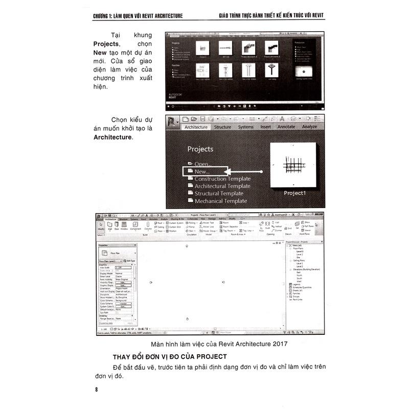 Giáo Trình Thực Hành Thiết Kế Kiến Trúc Với Revit (Dùng Cho Các Phiên Bản 2018 - 2017)