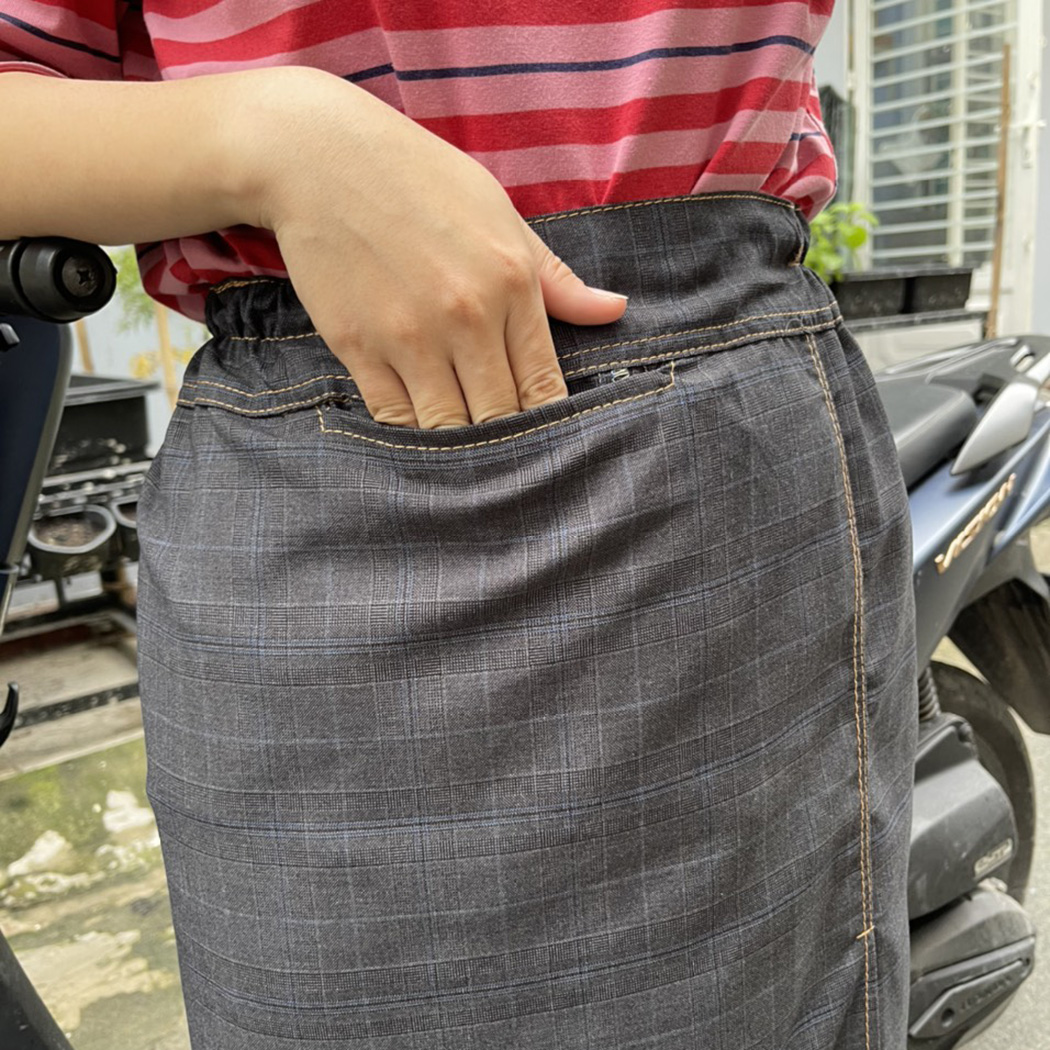Váy Quần Chống Nắng Kaki Kiểu Dáng Xẻ Tà Thời Trang Có Nút Bấm Chân Tiện Lợi