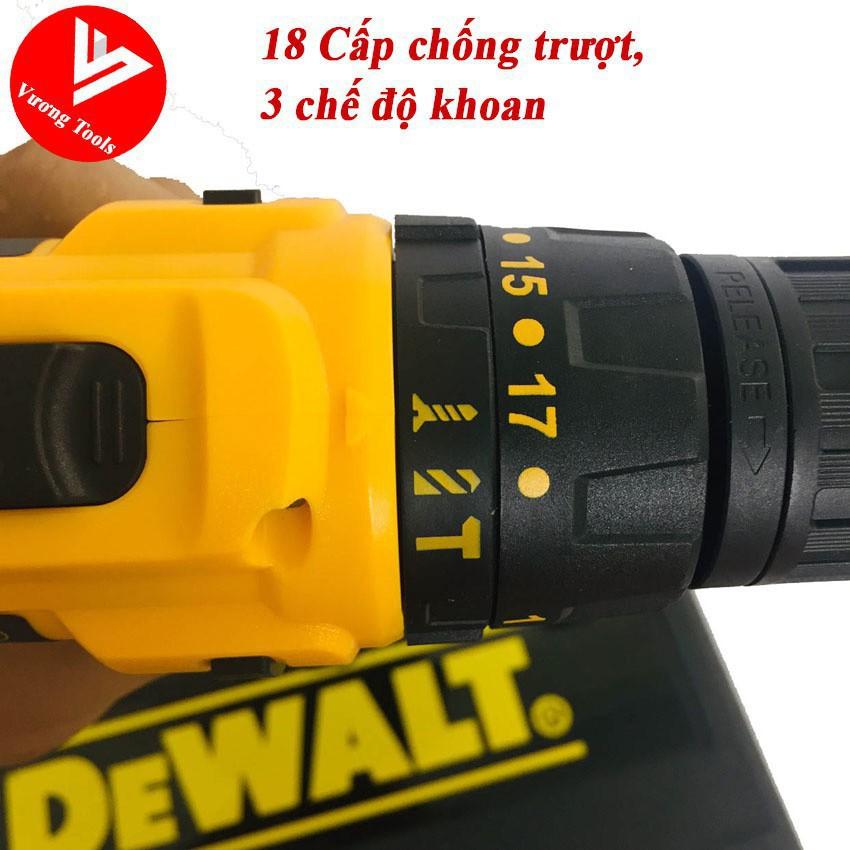 Máy Khoan Pin Dewalt 24V Có Búa, Máy khoan Cầm Tay Tặng Mũi Khoan