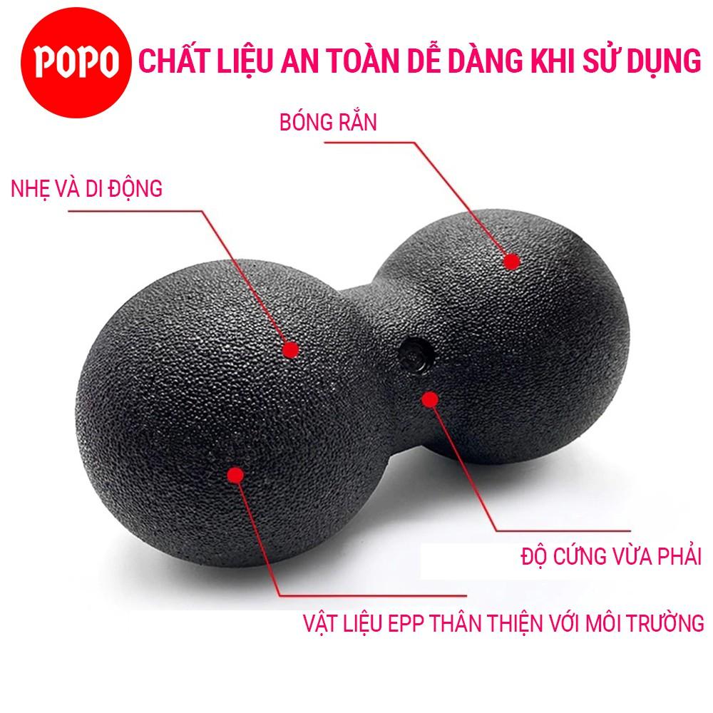 Bóng massage đôi giúp thư giãn cơ bắp trị liệu hiệu quả bóng silicon giãn cơ sau khi vận động thể thao YGB36 POPO