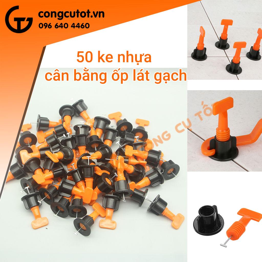 Túi 50 ke vít cân bằng ốp phẳng gạch TẶNG cờ lê móc