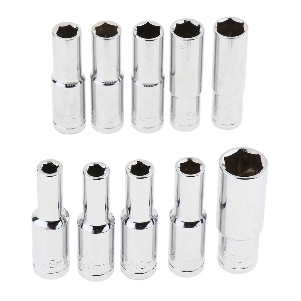 1/2inch Hex Power Nut Driver Socket Set Impact Drill Bits 8mm to 20mm