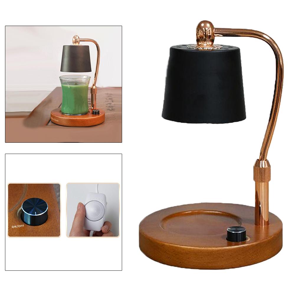 Retro Oil Burner Moon Lamp Night Light,Aroma Electric Candle Warmer Wax Burner Candle Waxing Warmer for Bedroom Office Coffee Bar Cafe Club Decoration