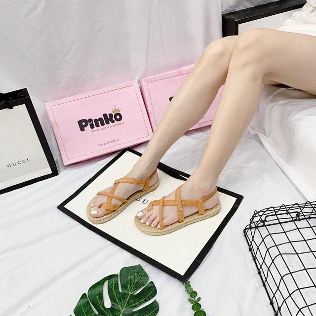 Sandal nỉ xỏ ngón đế cối