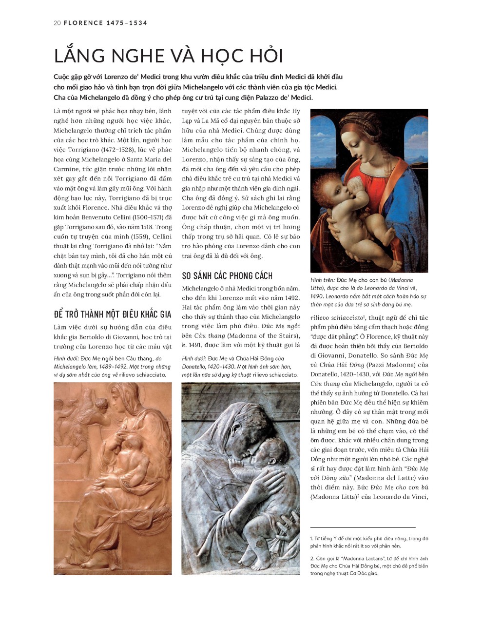 MICHELANGELO Cuộc đời và tác phẩm qua 500 hình ảnh – Bìa cứng in màu toàn bộ - Omega Plus