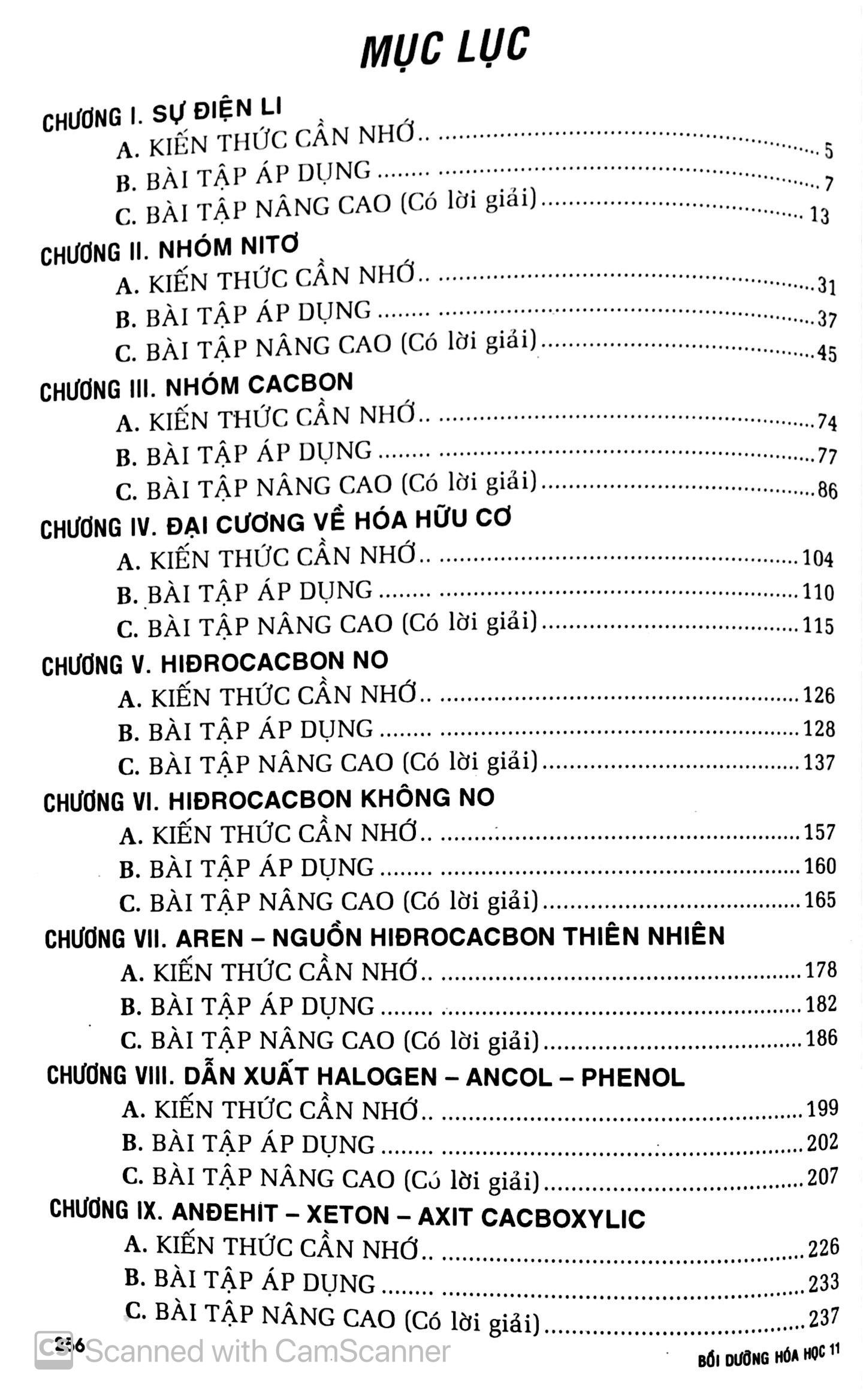 Bồi Dưỡng Hóa Học 11