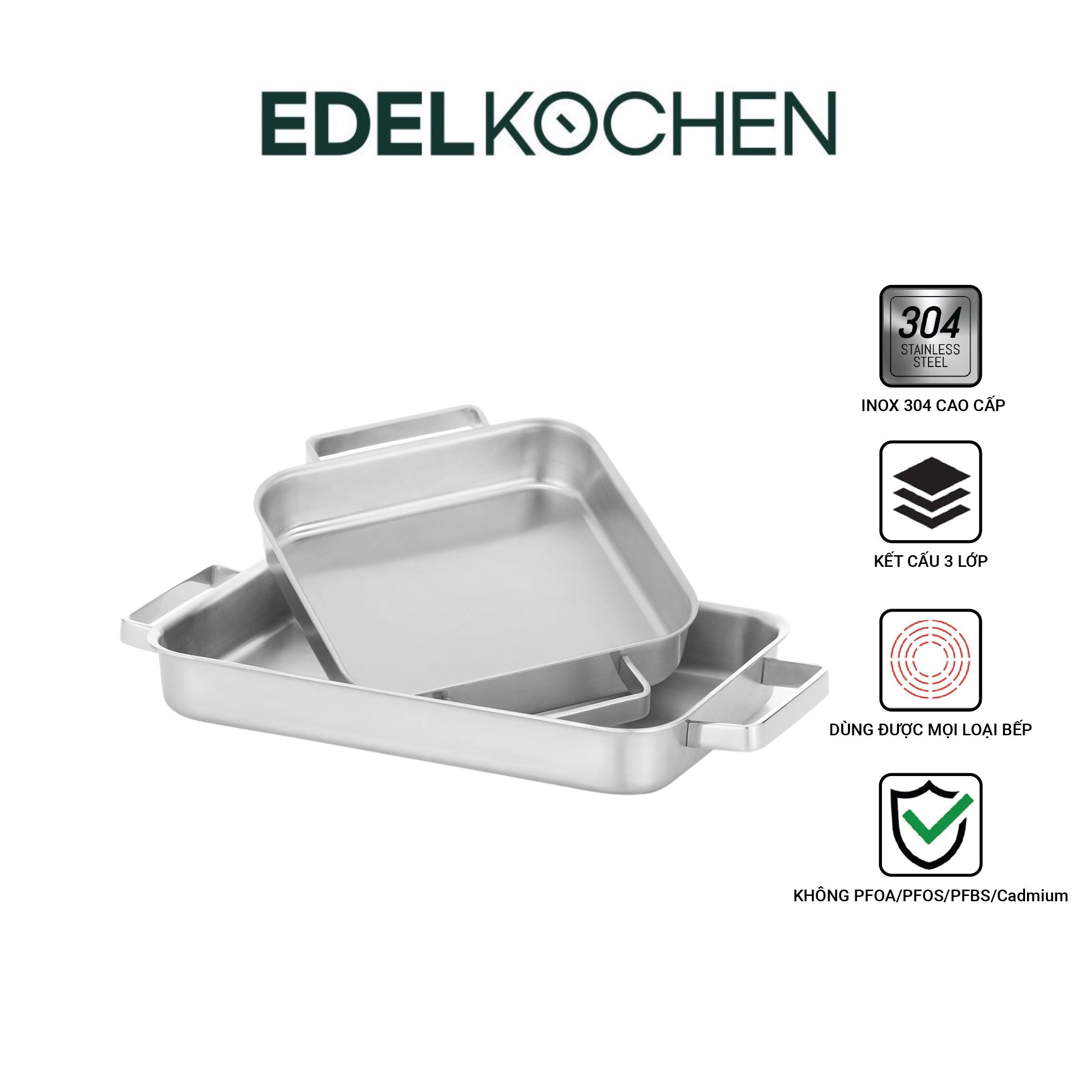 Chảo lẩu Edelkochen 3 lớp