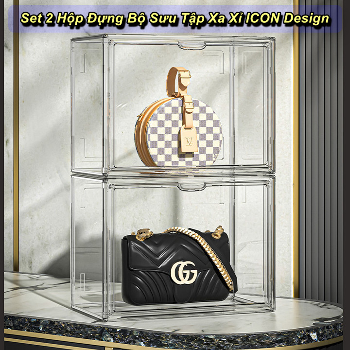 Set 2 Hộp Đựng Bộ Sưu Tập Xa Xỉ ICON Design - Home and Garden