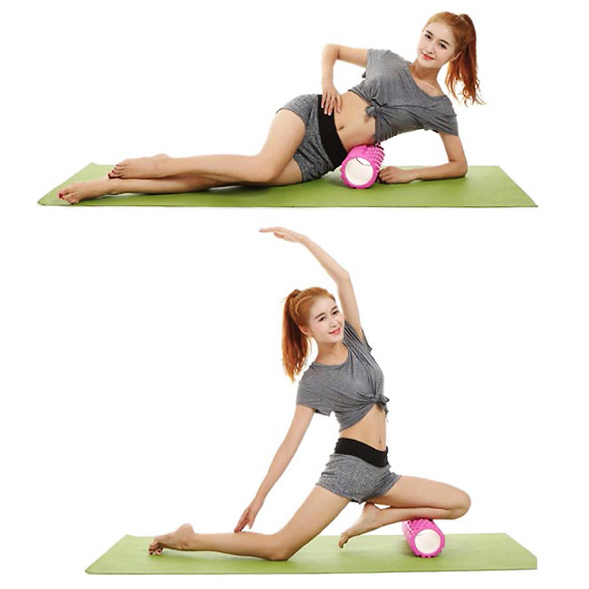 Con lăn Yoga Massage Foarm Roller, ống trụ lăn xốp thể thao giãn cơ có gai roam rollet cao cấp, ống lăn giãn cơ - Chính hãng DoDoDios