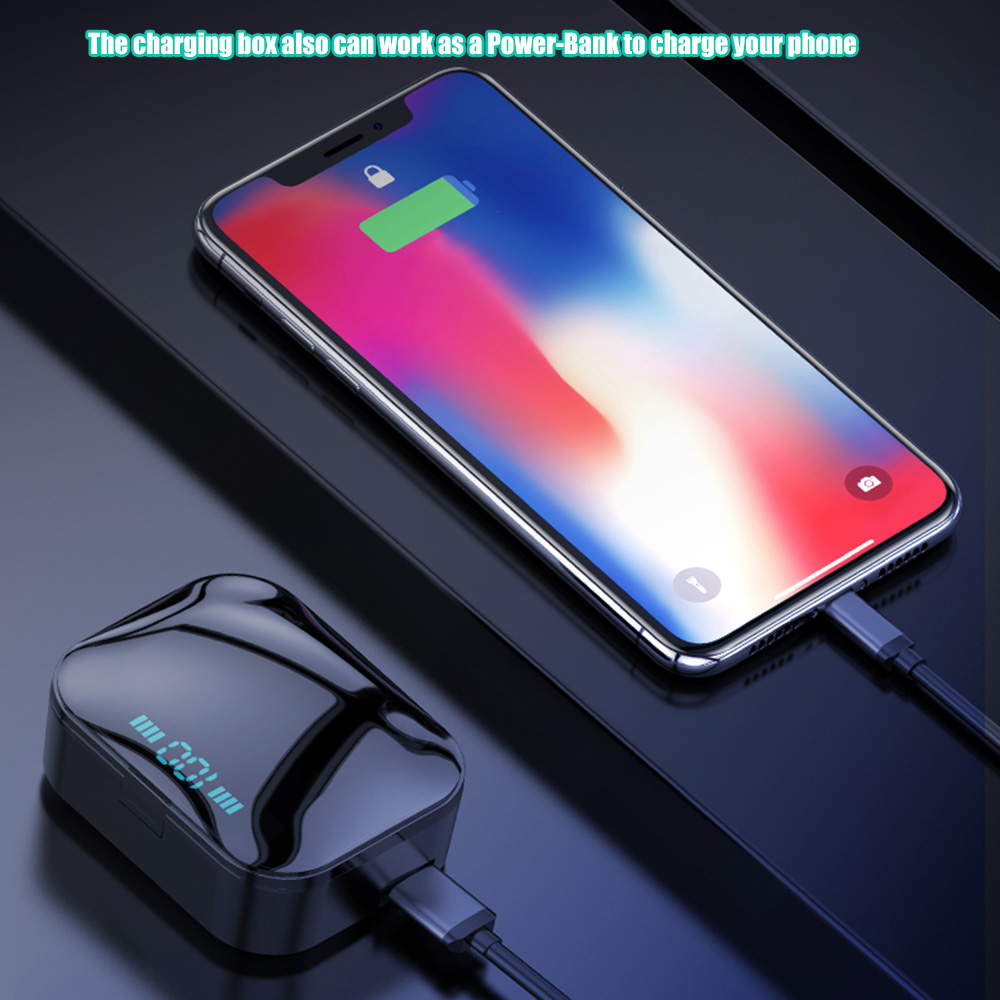 Tai Nghe Nhét Tai Không Dây BTTWS- X7 Stereo Với Hộp Sạc Có Hỗ Trợ Sạc Không Dây