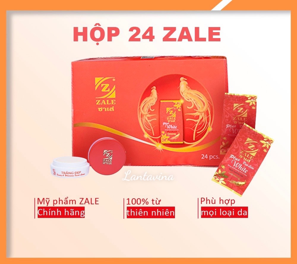 KEM DƯỠNG TRẮNG DA ZALE ĐỎ NHÂN SÂM - 03 HỦ TẶNG 01 HỦ