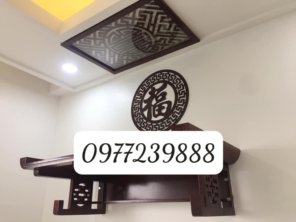 Bàn thờ gỗ sồi nga kèm chắn khói
