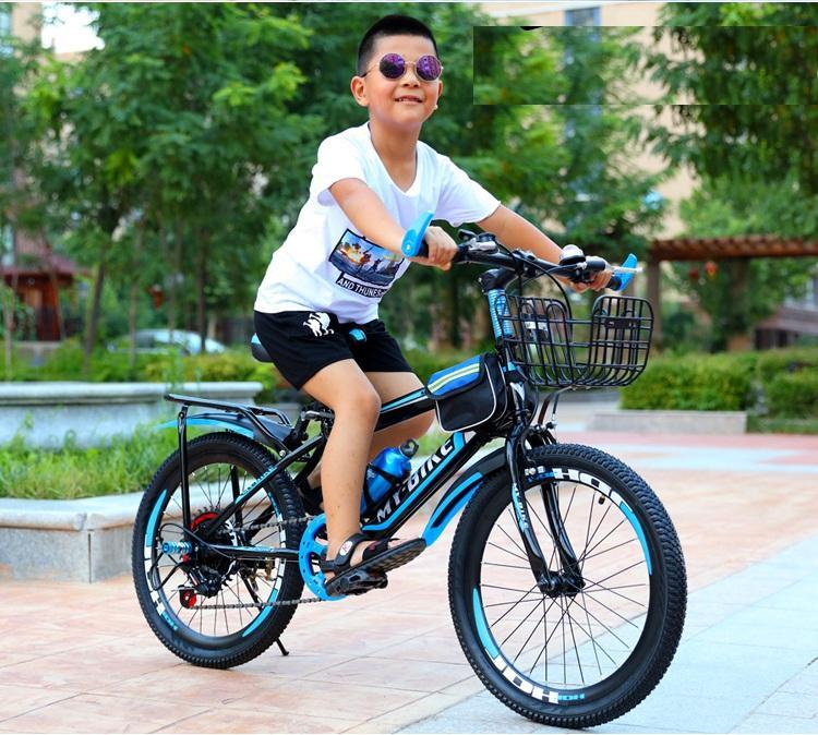 Xe đạp thể thao 24 inh cho bé trai TẶNG KÈM GIỎ VÀ GÁCBAGA