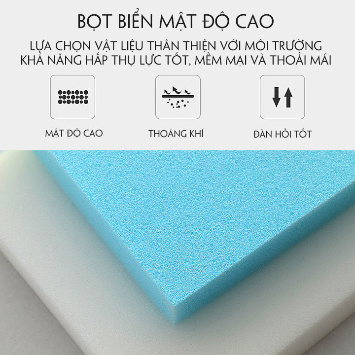 Giường Đa Năng Nệm Bọt Biển Tự Nhiên 1m90 x 1m60, Khung Thép Cường Lực, Giường Gấp Gọn Thành Ghế Sofa, Giường Sofa Gấp Gọn