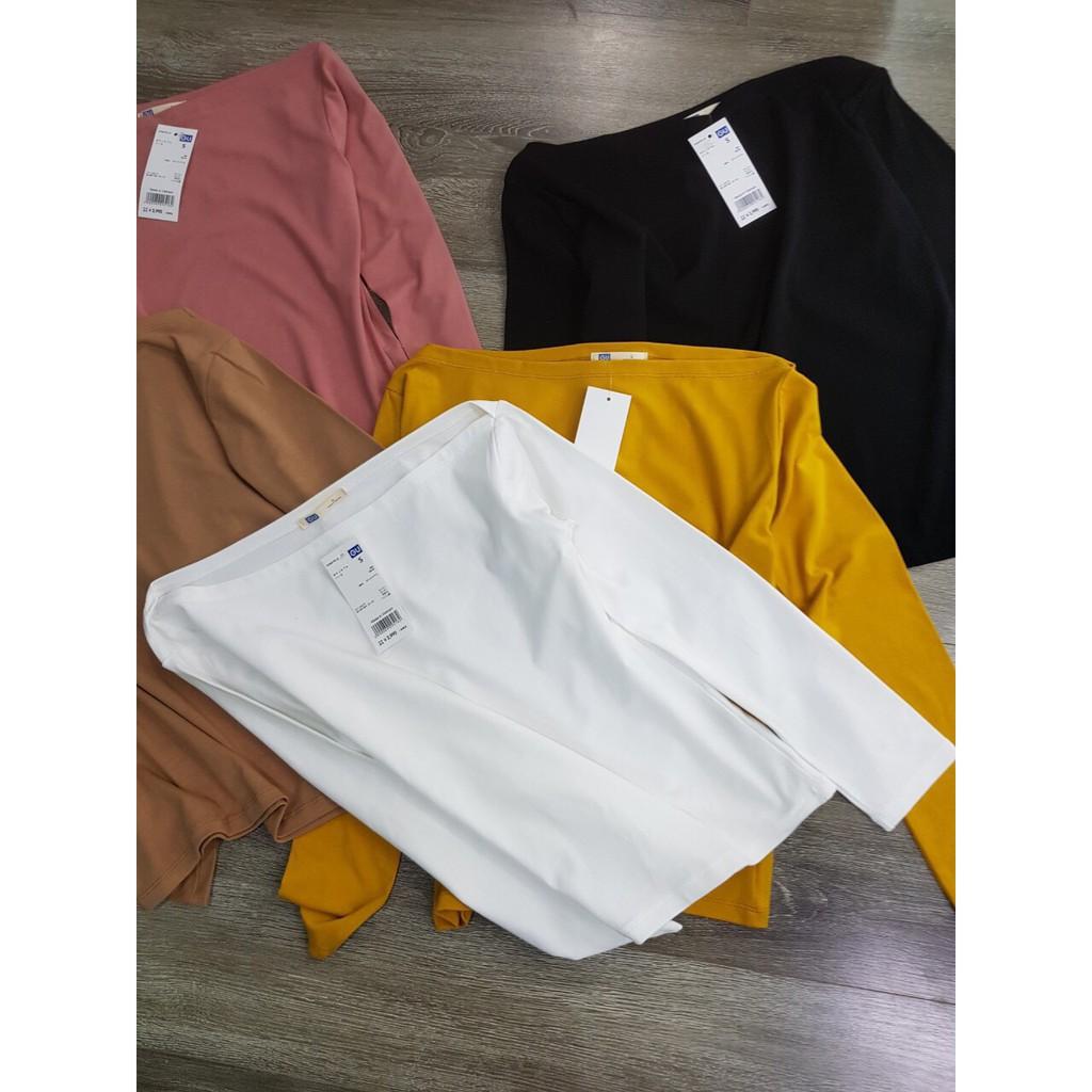 Áo Gu trễ vai chất bozzip