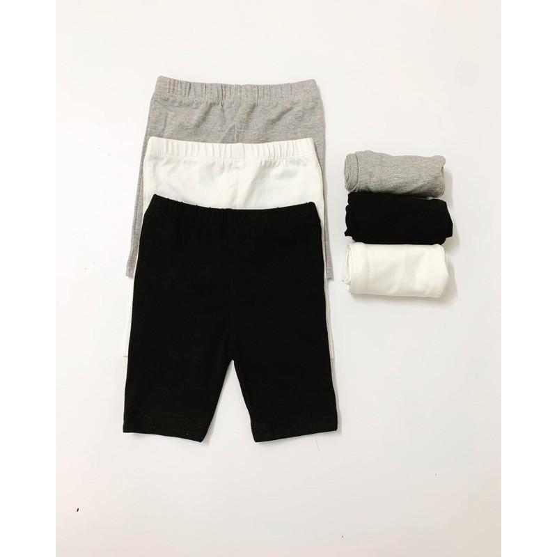 Set 3 Quần Legging Ngố Co Giãn cho Bé - Nhà Cam