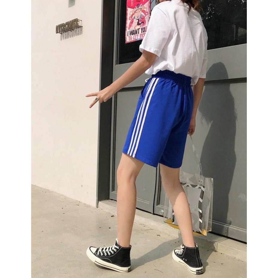 Quần short nam nữ chất vải thun nỉ co giãn dày dặn (S3sni