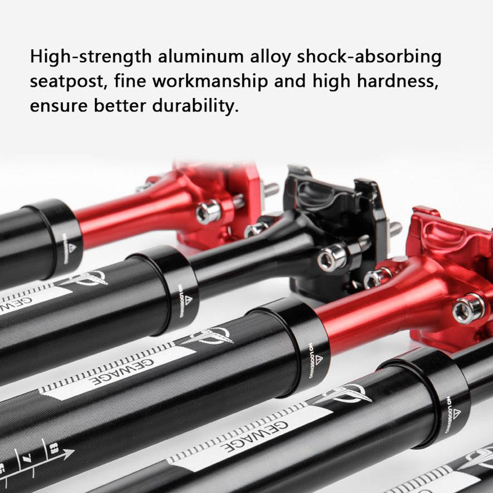 Cột Trụ Yên Xe Đạp Dài Giảm Sốc Hợp Kim Nhôm Aluminum Có Thể Điều Chỉnh Độ Cao Phù Hợp
