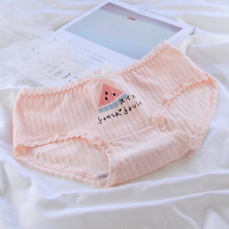 Quần Lót Cotton Co Dãn 4 Chiều Quả Dâu CuTe Siêu Đáng Yêu
