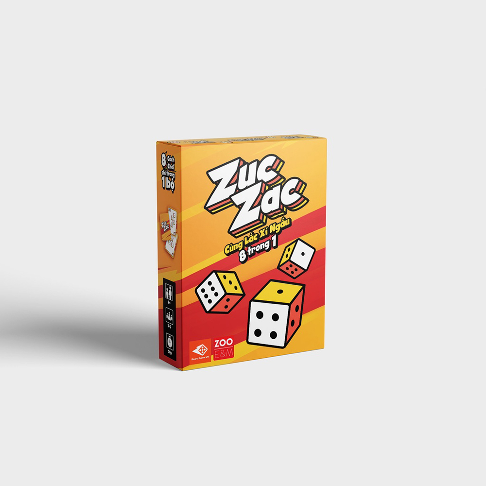 Board Game Zuc Zac Cùng lắc xí ngầu 8 trong 1