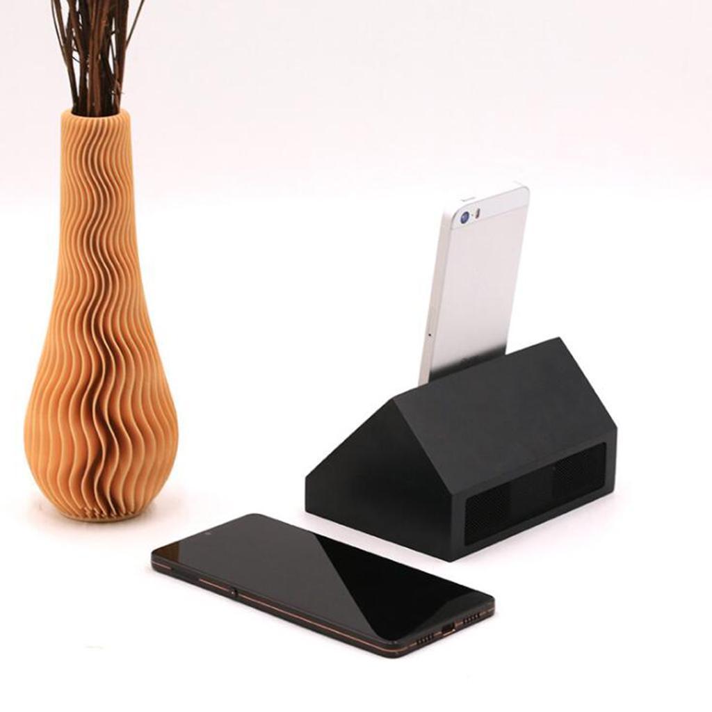 Wood Sound Amplifier Stand Desk Sound Phone Holder Dock for Mobile Phone