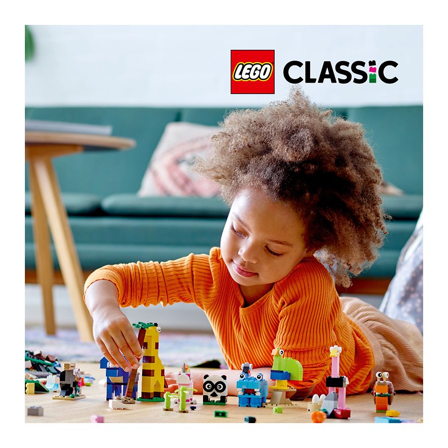 Mô hình đồ chơi lắp ráp LEGO CLASSIC Gạch Sáng Tạo Động Vật 11011 ( 1500 Chi tiết )