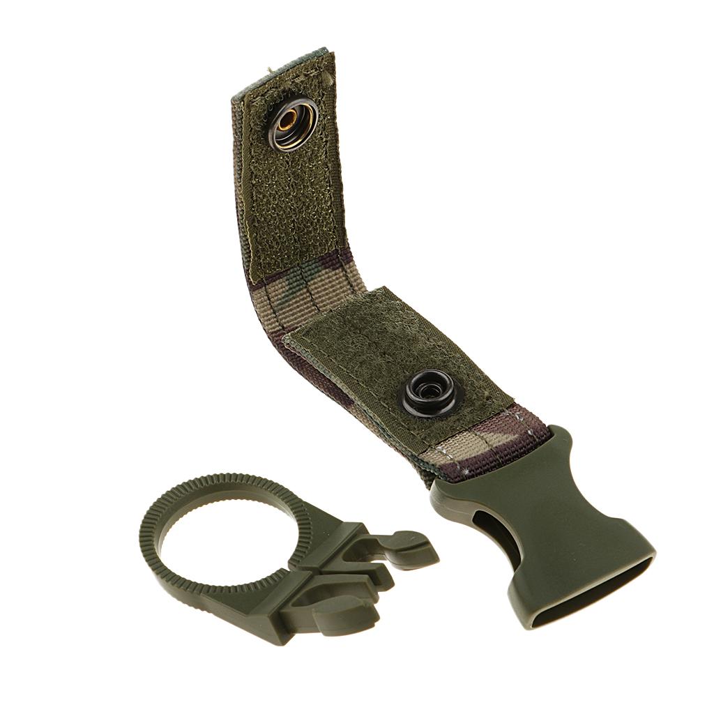 Key Ring Holder Gear Keychain Clip Nylon Webbing Quick Release Buckle Molle Bag Attachments