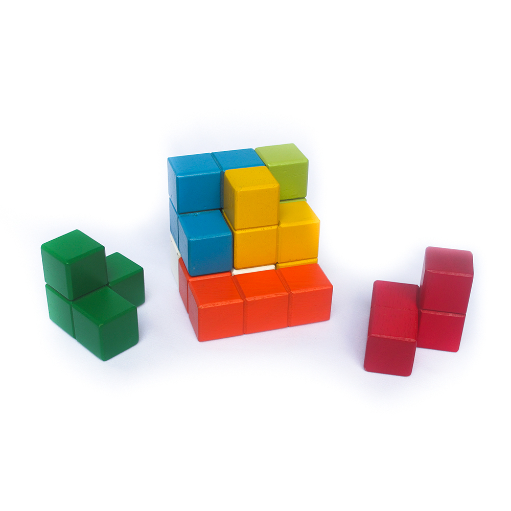 Rubik 7 màu bằng gỗ - Đồ chơi gỗ Winwintoys