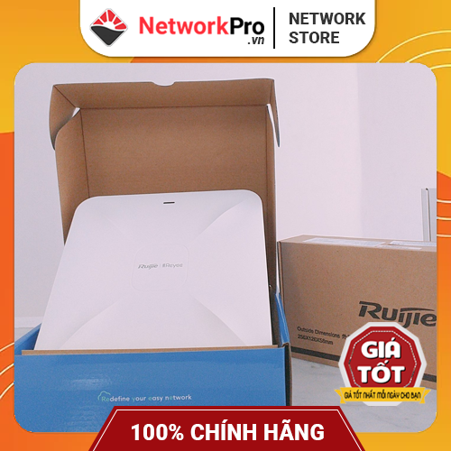 Bộ Phát WiFi Ruijie RG-RAP2200(E) – Chịu Tải 110 User, Tốc Độ 1267Mbps (Hàng Chính Hãng)