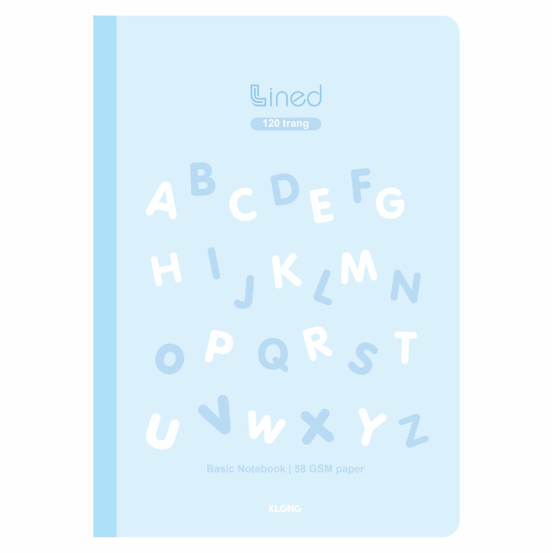 Vở kẻ ngang Lined B5 120 trang 58/92; MS: 816