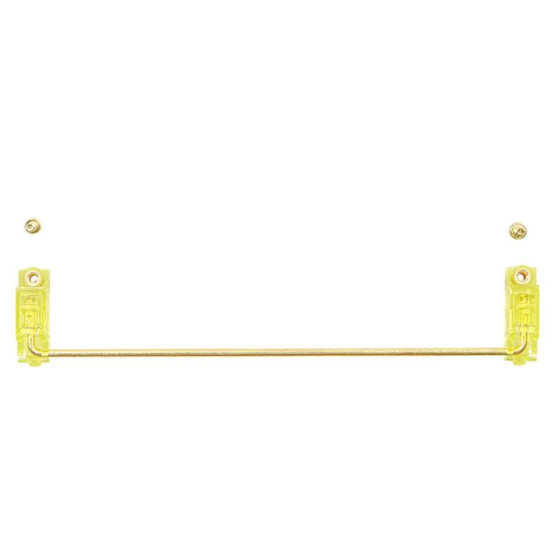 HSV V2 Translucent Smokey Gold Plated Screw-in Stabilizers 2X 6.25X Mechanical Keyboard Screw Stabilizers